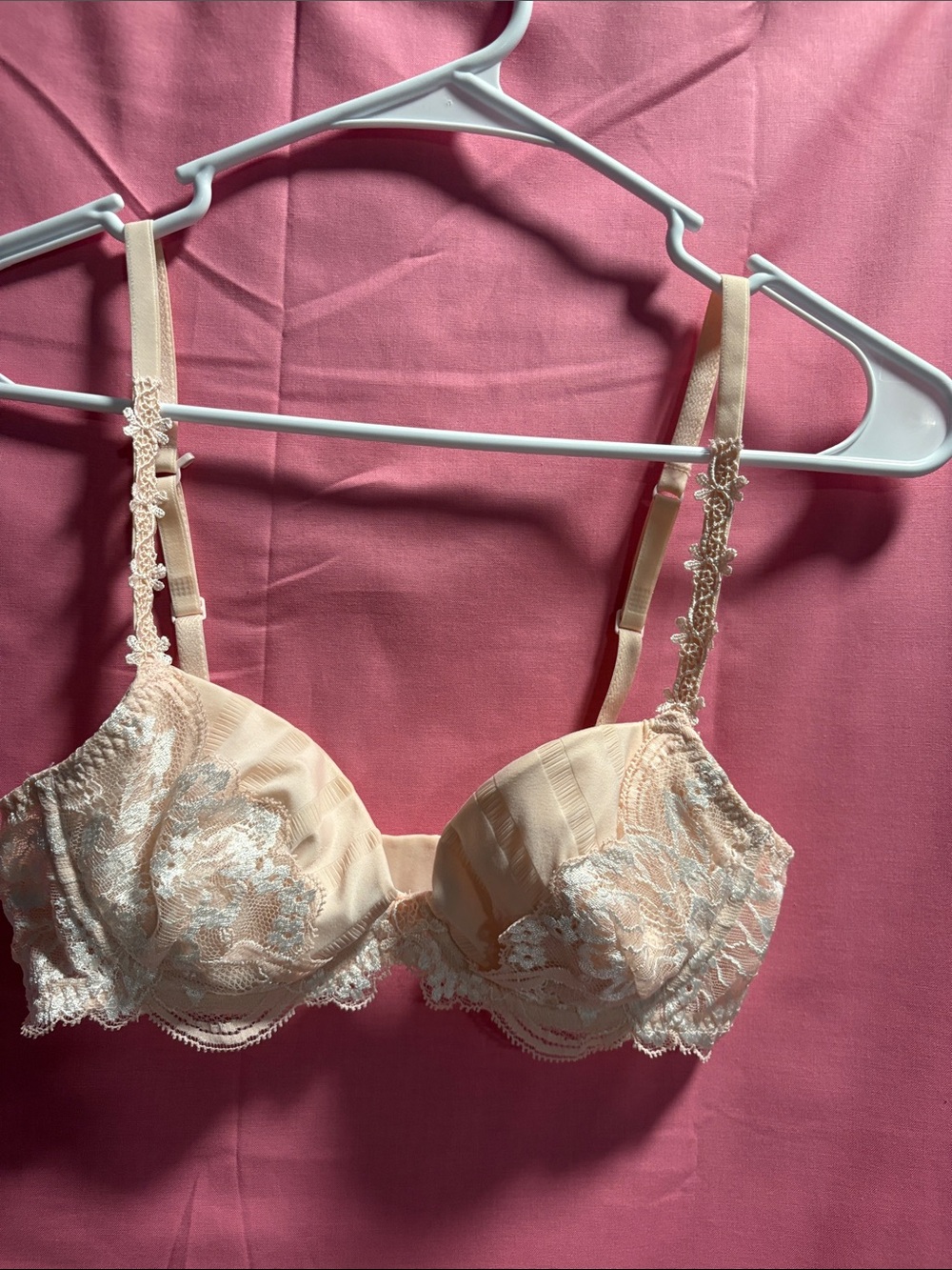 Simone Perele Peach Lace Underwire Bra